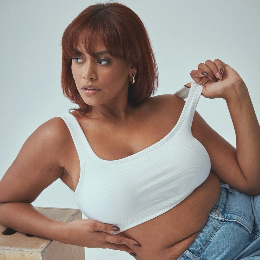 White Square Neck Ultra Crop Top Brami Klassy Network